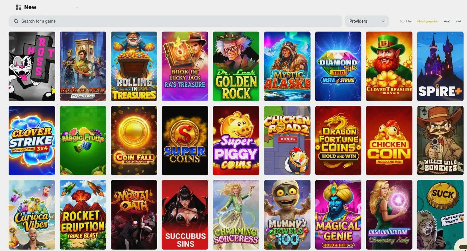 Winspirit Casino Spiele